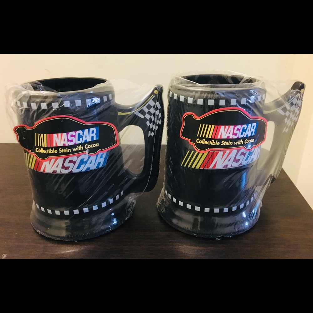 2x NASCAR Collectible Stein Mug big size